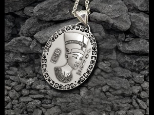 NEFERTITI QUEEN PENDANT 3D 프린트 모델