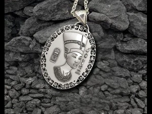 NEFERTITI QUEEN PENDANT 3D Print Model