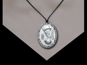 NEFERTITI QUEEN PENDANT 3D 프린트 모델