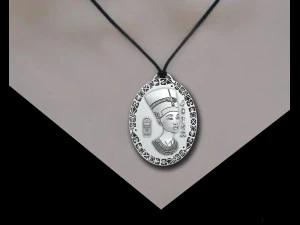 NEFERTITI QUEEN PENDANT 3D Print Model