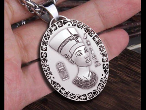 NEFERTITI QUEEN PENDANT 3D Print Model