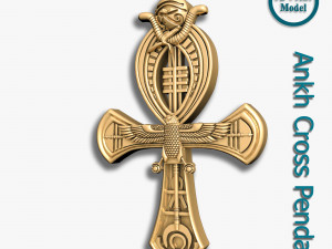 Ankh Cross Pendant 3Dプリントモデル
