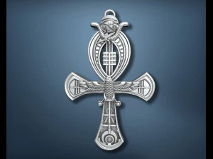 Ankh Cross Pendant 3D Print Model