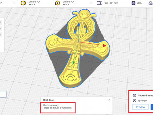 Ankh Cross Pendant Modèles 3D en vedette