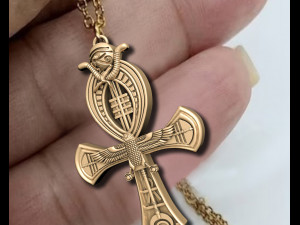 Ankh Cross Pendant Modèles 3D en vedette