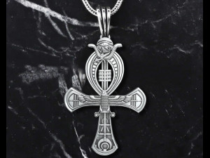 Ankh Cross Pendant Modèles 3D en vedette