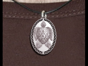 Turtle Pendant 3D Print Model
