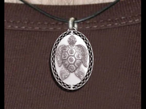 Turtle Pendant 3D Print Model
