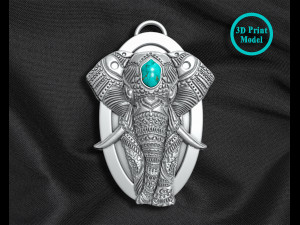 Elephant Pendant Modello di stampa 3D