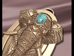 Elephant Pendant 3D Print Model