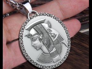 Ancient Cleopatra Queen Pendant 3Dプリントモデル