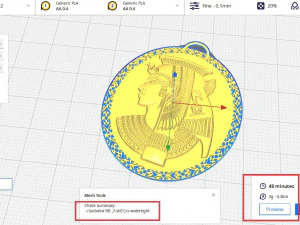 Ancient Cleopatra Queen Pendant 3D Print Model