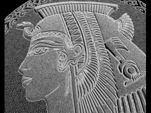 Ancient Cleopatra Queen Pendant 3D प्रिंट मॉडल