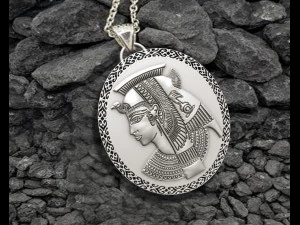 Ancient Cleopatra Queen Pendant 3D Print Model