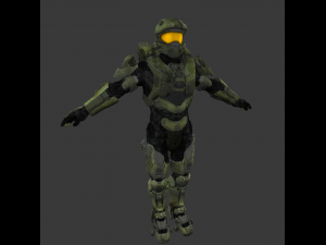master chief high polygons Model 3D