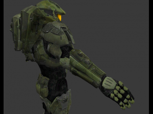 master chief high polygons Model 3D