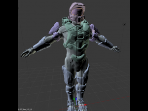 master chief high polygons Model 3D