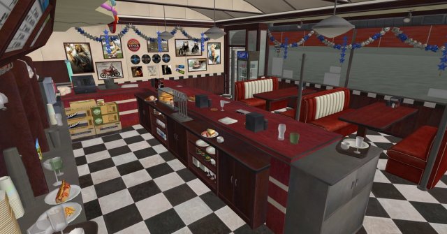 restaurante 3D Model .c4d .max .obj .3ds .fbx .stl .blend 