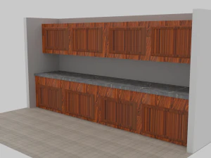 door and kitchen pack 3D Model