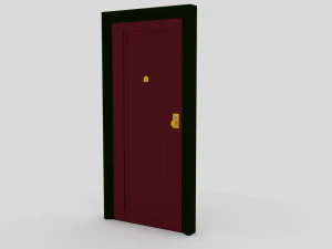 door and kitchen pack 3D Model