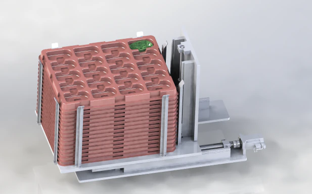 stacking feeding tray mechanism 3D Model .c4d .max .obj .3ds .fbx .stl .blend 