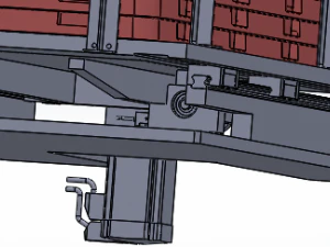 stacking feeding tray mechanism 3D Model