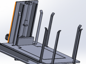 stacking feeding tray mechanism Model 3D