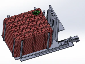 stacking feeding tray mechanism 3D Model