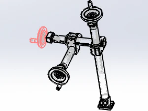 xyz axis fine-tuning handle 3D Model