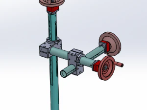 xyz axis fine-tuning handle 3D Model