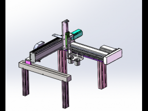 three-axis screw rod module Modelo 3D