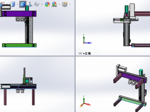 three-axis screw rod module Modelo 3D