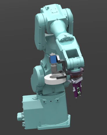 six-axis manipulator 3D Model .c4d .max .obj .3ds .fbx .stl .blend 