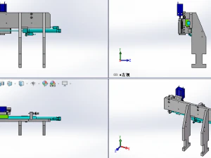 xz two axial pneumatic manipulator 3D Model