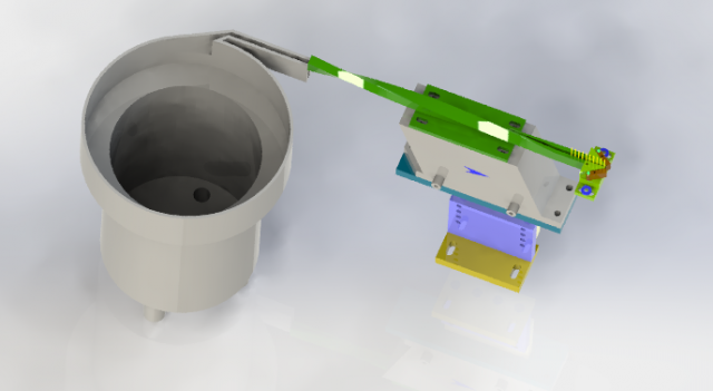 rotating vibration feeding mechanism Modelo 3D .c4d .max .obj .3ds .fbx .stl .blend 