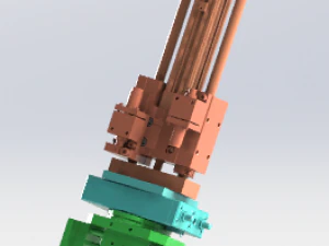 다기능 실린더 메커니즘 3D 모델