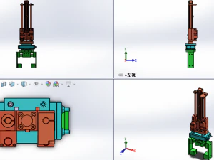 multi-function cylinder mechanism 3D Model