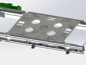 체인의 컨베이어 벨트 3D 모델