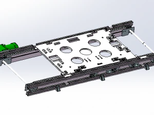 conveyor belt of the chain 3D Model