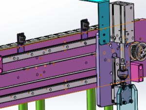 the adjustable clamping mechanism Model 3D