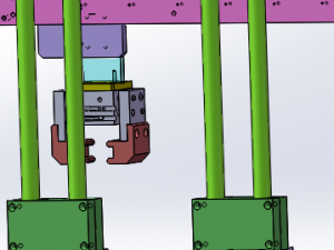 the adjustable clamping mechanism Model 3D