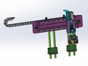 the adjustable clamping mechanism Model 3D