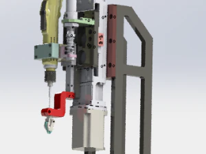 o mecanismo do parafuso de travamento Modelo 3D