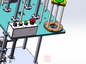 the lifting of stacking platform mechanism Modelo 3D
