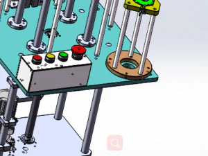 the lifting of stacking platform mechanism 3D Model