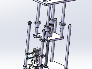 the lifting of stacking platform mechanism Modelo 3D