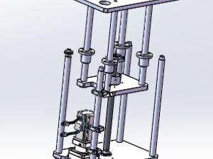 the lifting of stacking platform mechanism 3D Model