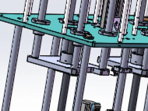 the lifting of stacking platform mechanism 3D Model