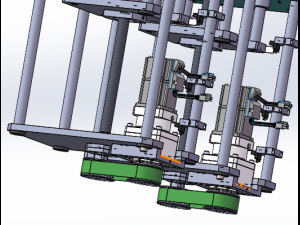 the lifting of stacking platform mechanism Modelo 3D