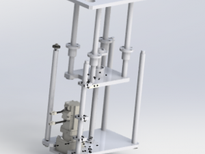 the lifting of stacking platform mechanism Modelo 3D